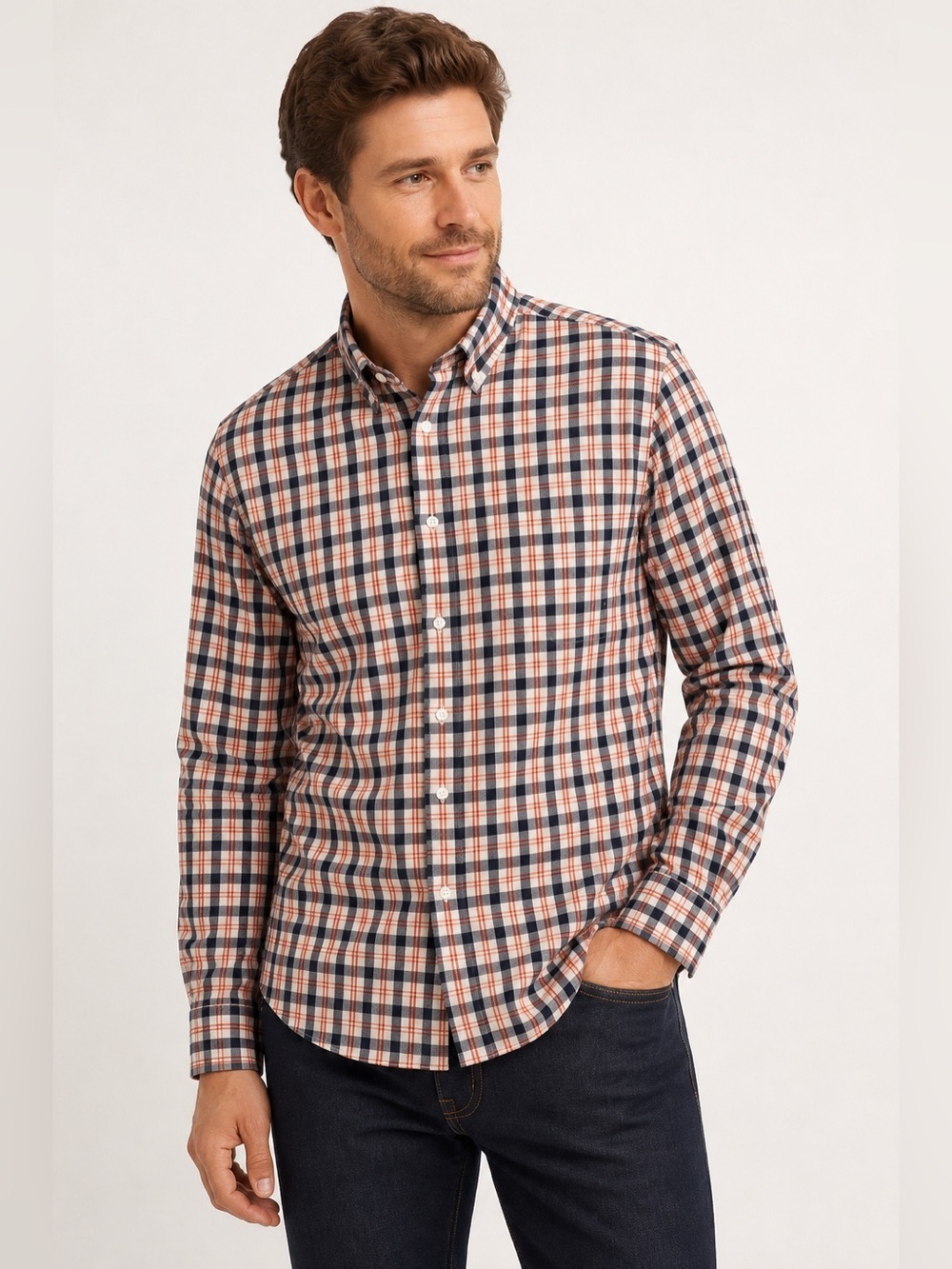 Pendleton Bridgeport Plaid Button Down Shirt Men’s Medium Long Sleeve